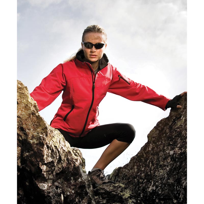 Women's softshell jacket - Red XS